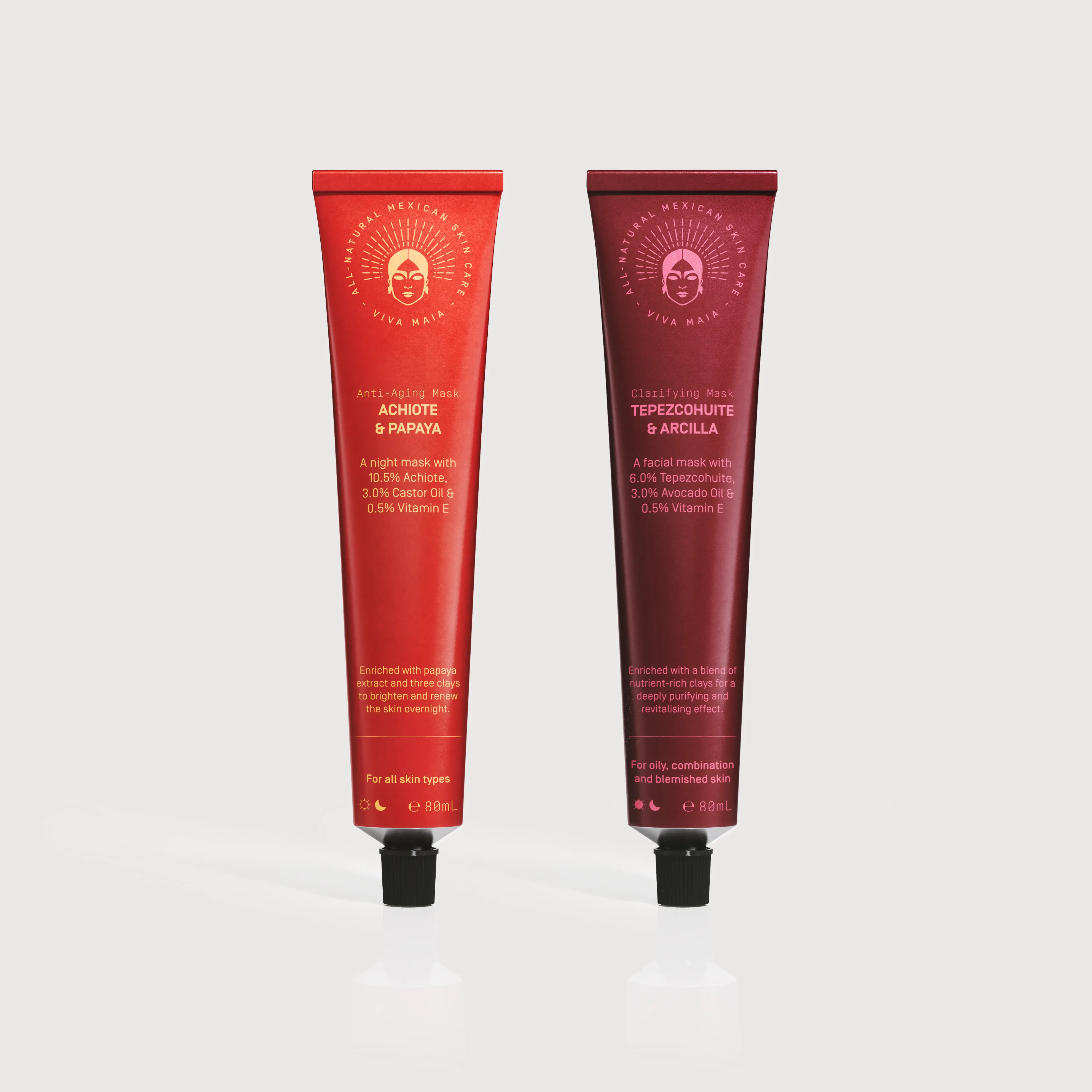 Mask Duo - Tepezcohuite & Achiote